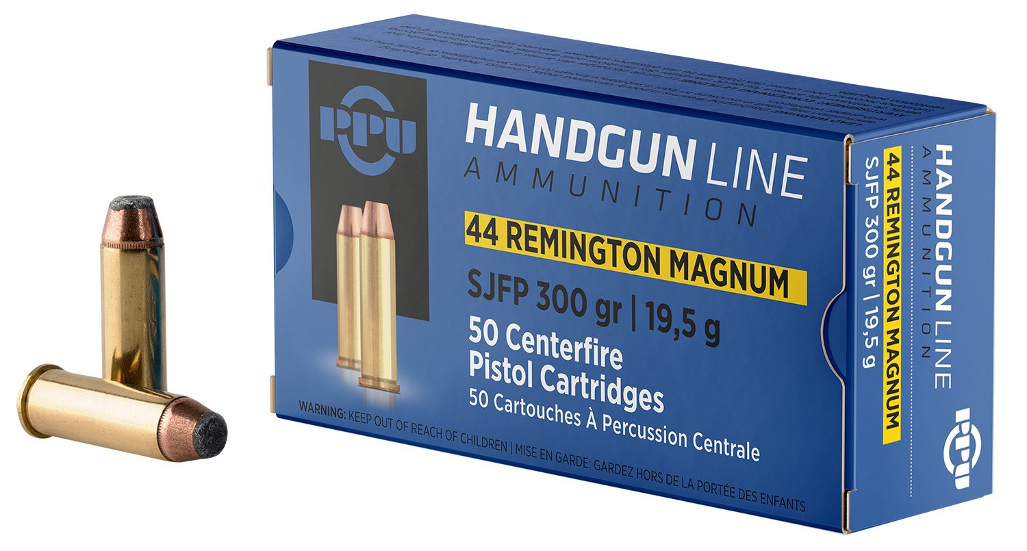 Prvi Partizan PPH44MF 44 Rem Mag 300gr Semi Jacketed Flat Point 50 Box - Prvi Partizan - 44 Rem Mag