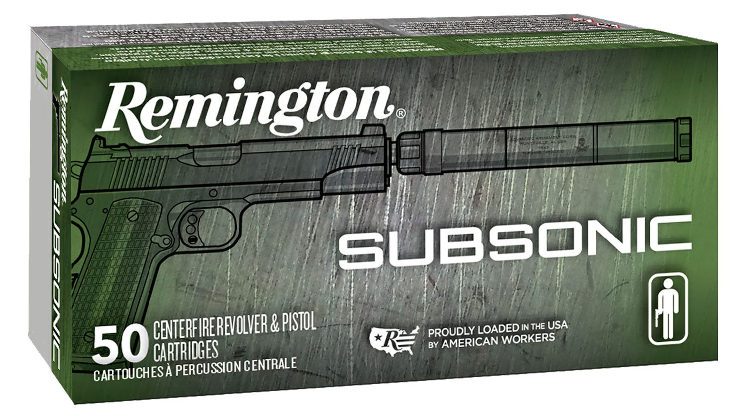 Remington 28428 45 ACP 230 Grain FNEB 50 Rounds Subsonic Ammo - Remington Arms Company, LLC - 45 ACP