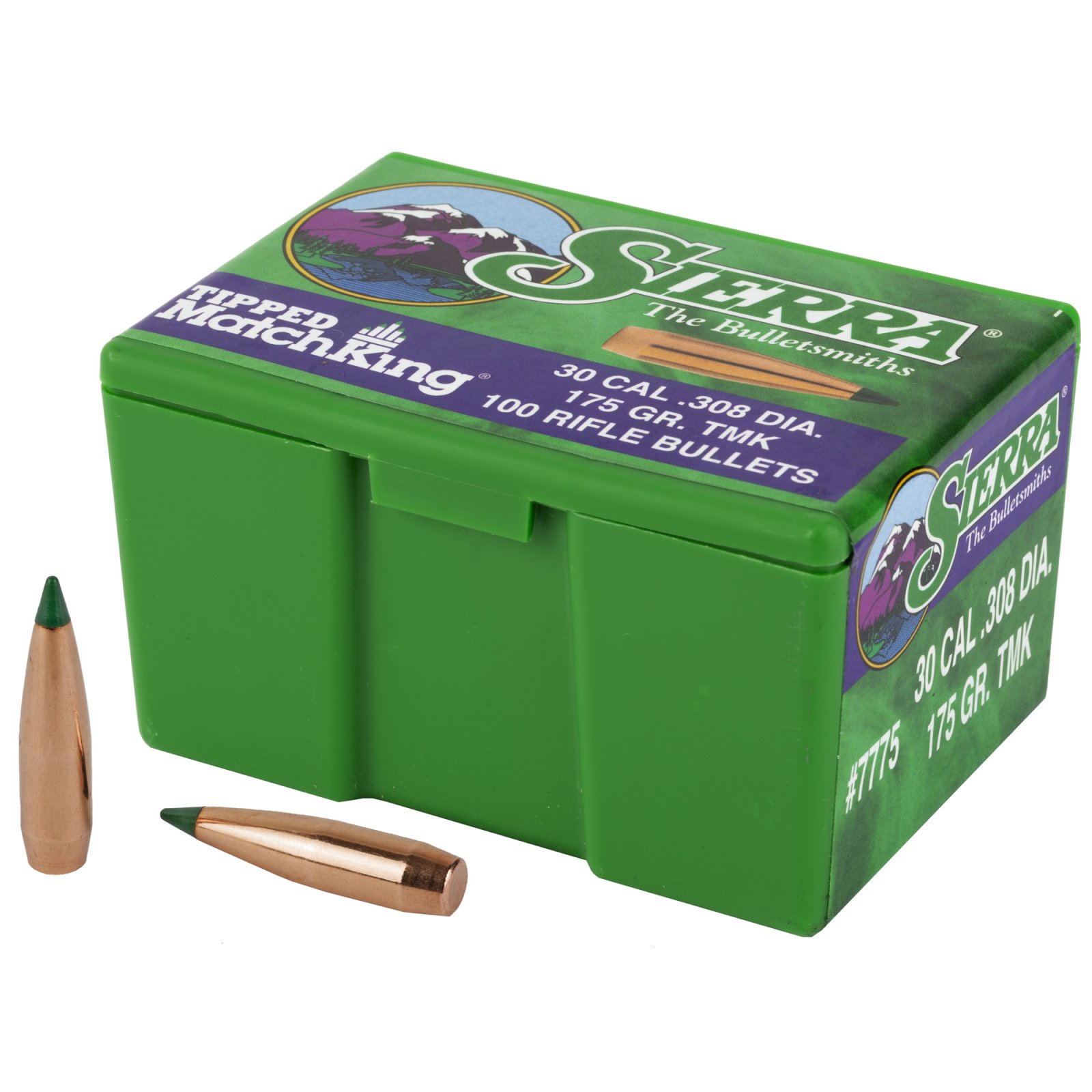 Sierra Bullets Tipped MatchKing 7775 .308 175 Grain Boat Tail - Sierra Bullets - .308