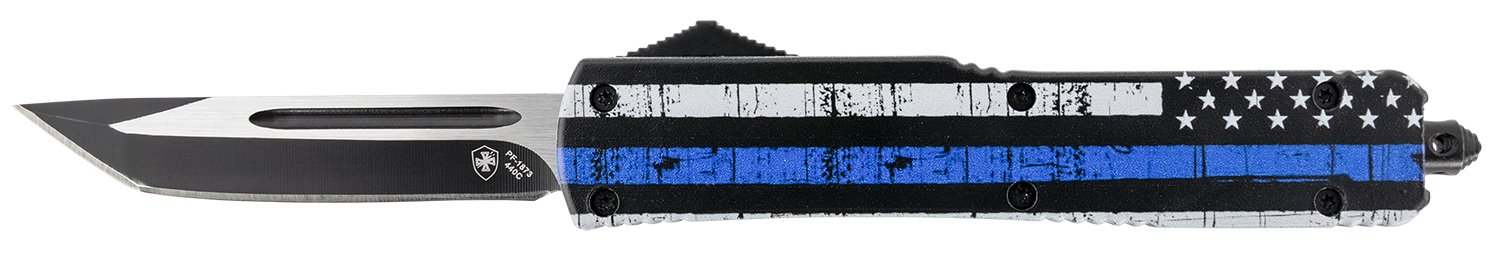 Buy Templar MBTB231 Back The Blue OTF Tanto D2 Steel Blade Knife online