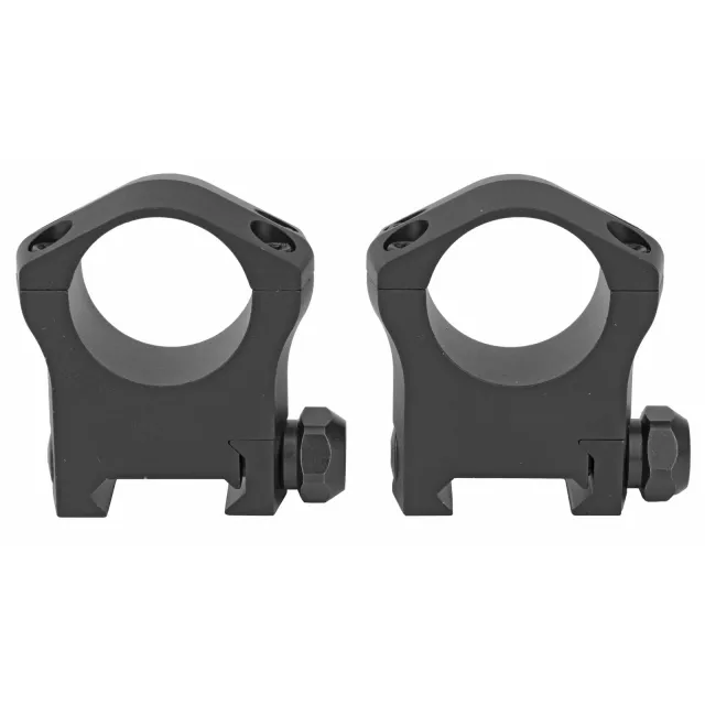 Warne 7202M Mountain Tech 1" High Matte Black Scope Rings - Warne - 1"
