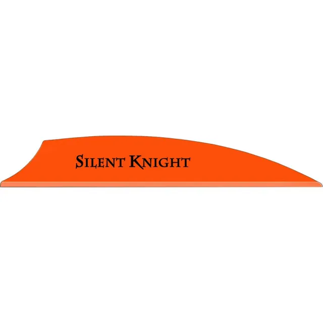 Flex Fletch SILENT36-FBZ Silent Knight Vanes Blaze Orange 3" 36-Pack - Flex Fletch