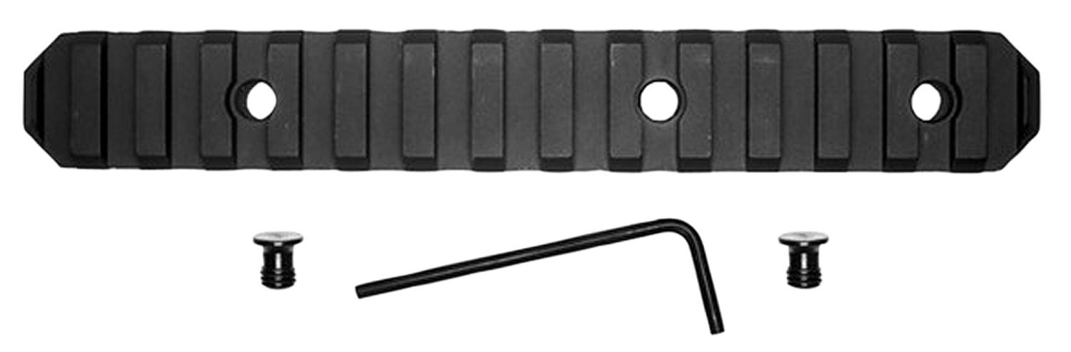 Grovtec GTSW230 6 In 15-Slot KeyMod Picatinny Rail Black Anodized - Grovtec - 6 INCH 15 SLOT KEYMOD