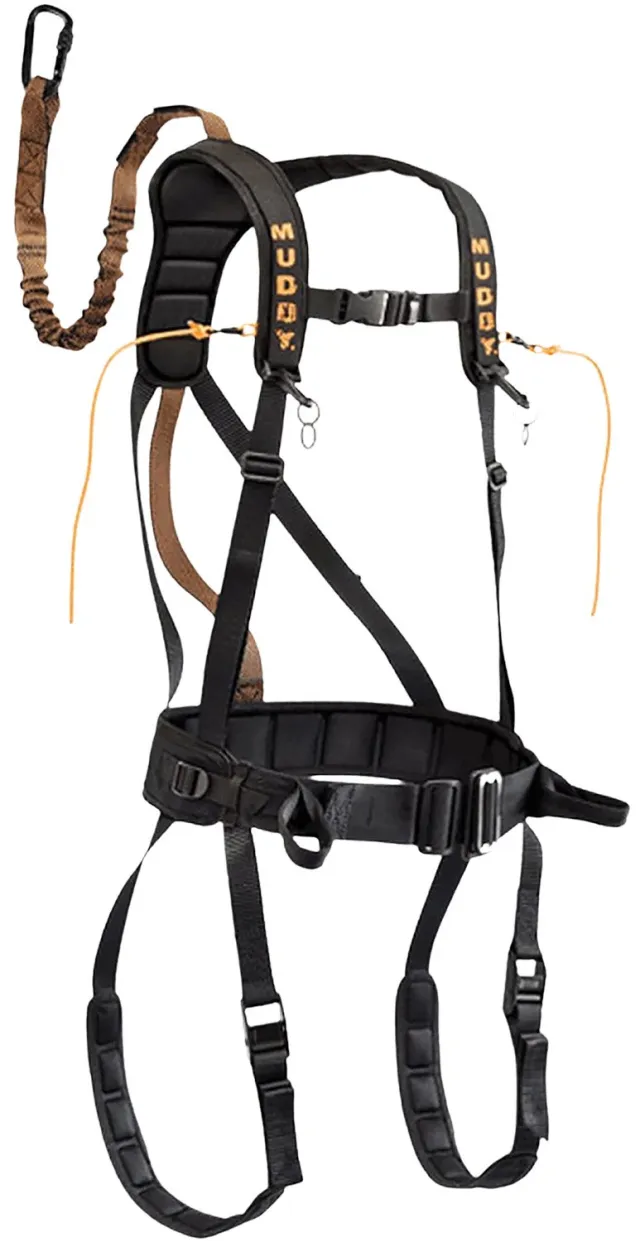 GSM Outdoors MUD-MSH400-XL Safeguard Padded Nylon Harness 230 lb - GSM Outdoors