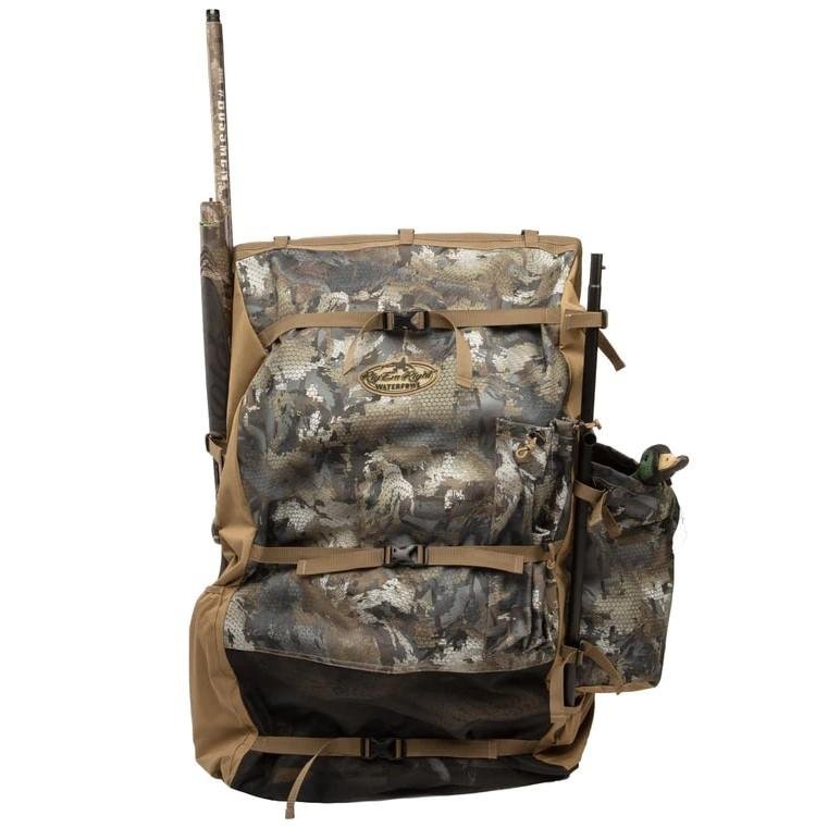 Rig 'Em Right 027-T Refuge Runner Decoy Bag Gore Optifade Timber 24x12x38" - AdvenTec LLC dba Rig Em Right Outdoors