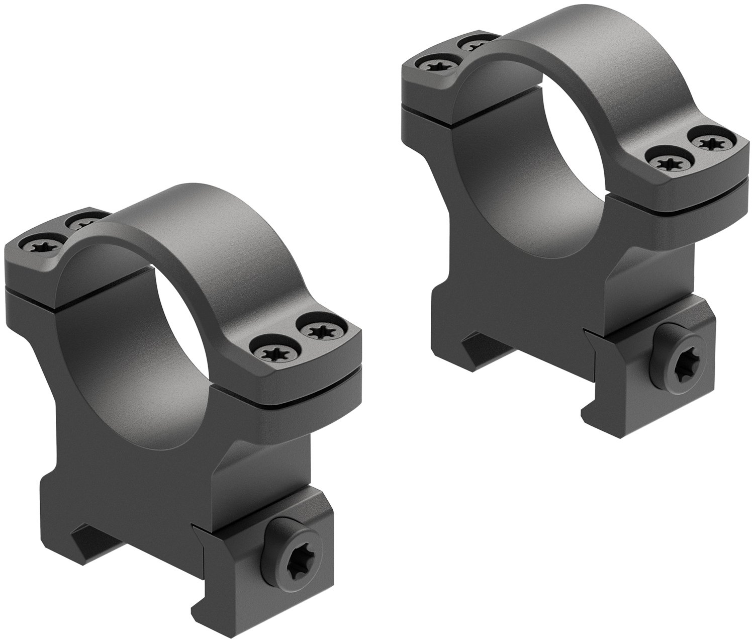Leupold BackCountry 1" High 7075 T6 Aluminum Cross-Slot Ring Matte Black - Leupold & Stevens - 1"