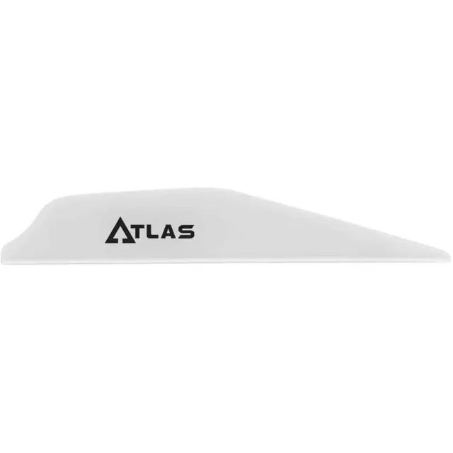 Bohning Atlas 101072WH28 Vanes White 100pk, AR1000 Material, Low-Profile - Bohning