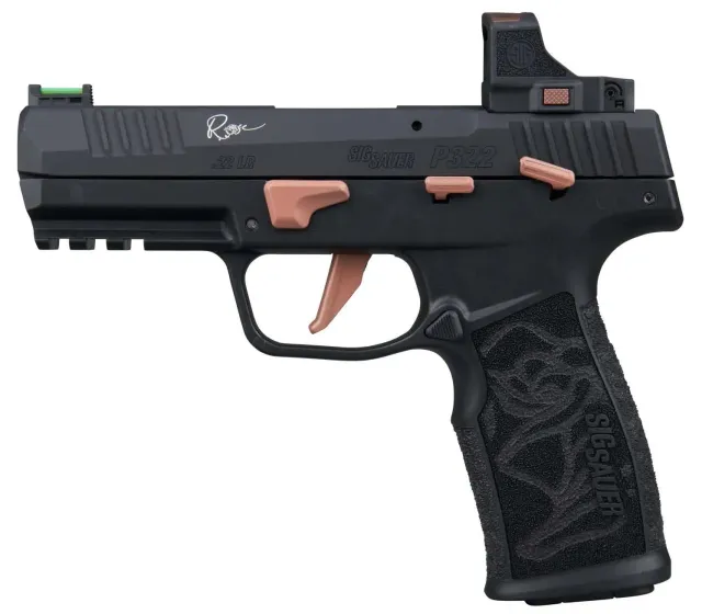 Buy SIG SAUER 322C-ROSE-RS-10 P322 Rose 22 LR 4" Black Anodize Semi-Auto Pistol online