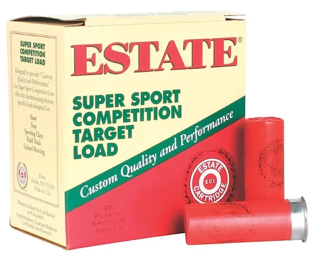 Estate Cartridge Super Sport 12 Gauge 2 3/4 1 oz #7.5 1235 FPS 25 Rds - EST - 12 Gauge