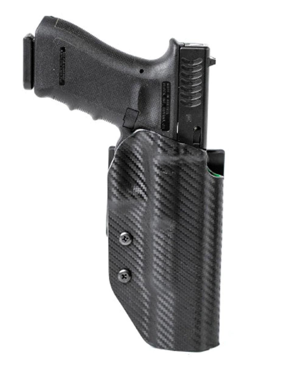 Uncle Mike's 54RNC75BGL Range Holster OWB Black/Green for S&W M&P 9L - Michaels of Oregon