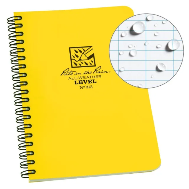 Rite in the Rain Spiral Notebook Level Waterproof 4x6 All-Weather
