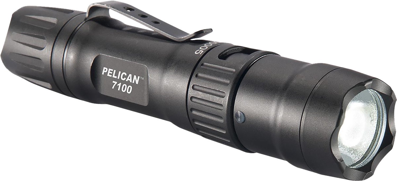 Pelican 7100 695 Lumens LED Rechargeable Tail Switch Black