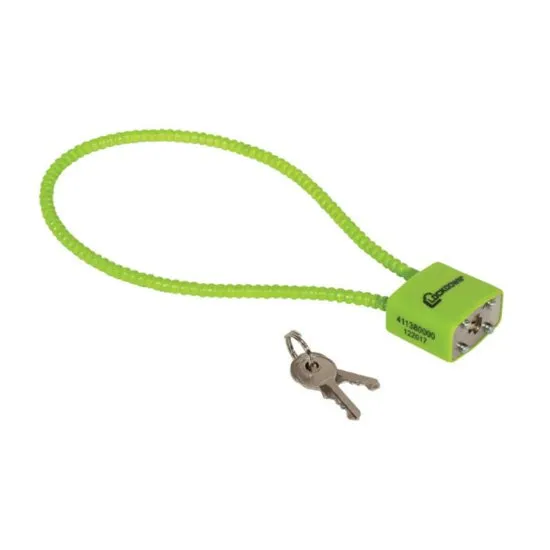Buy Lockdown 110149 Cable Gun Lock 15-In Hi-Vis Green 30mm Padlock online