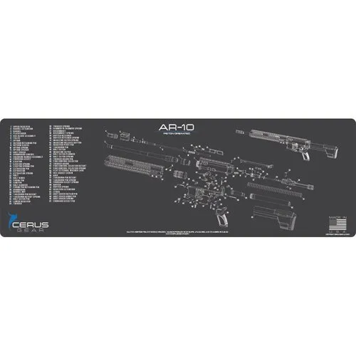 CERUS GEAR AR10 SCHEMATIC RIFLE CHARCOAL GRAY