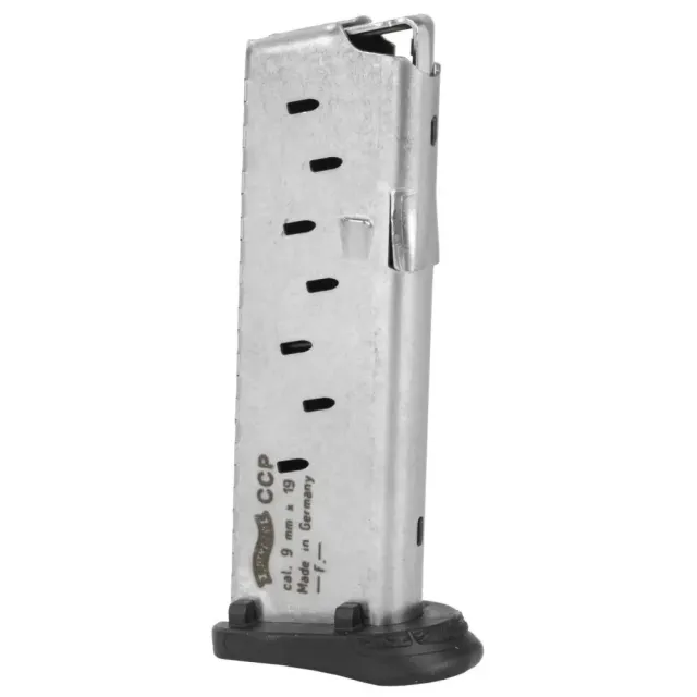 Walther Arms CCP 9mm Luger Magazine 8rd Stainless Steel Natural Finish - Walther - 9MM