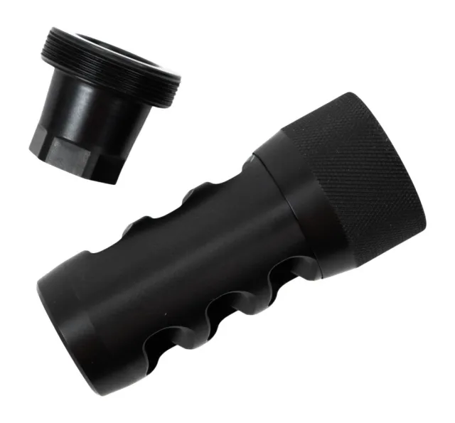 Area 419 Hellfire Muzzle Brake 7mm-30 Black Nitride 5/8 in 2.6 in OAL - Area 419 - 7mm/308