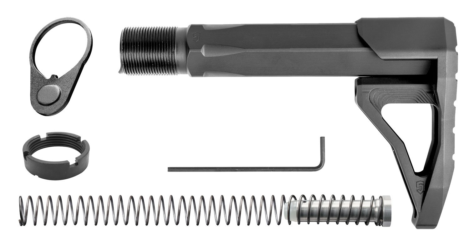 Phase 5 CMSA Carbine Mini Stock Assembly Black Aluminum for AR15/AR10 - B5 SYSTEMS