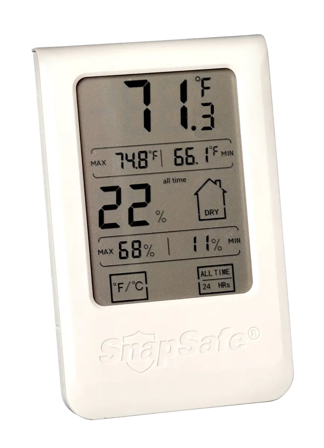 Buy SnapSafe Gray Hygrometer Temperature & Humidity Display online