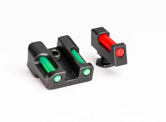 Tag Precision 001BE005BG Glock Slim TSF Fiber Optic Pistol Sights Black