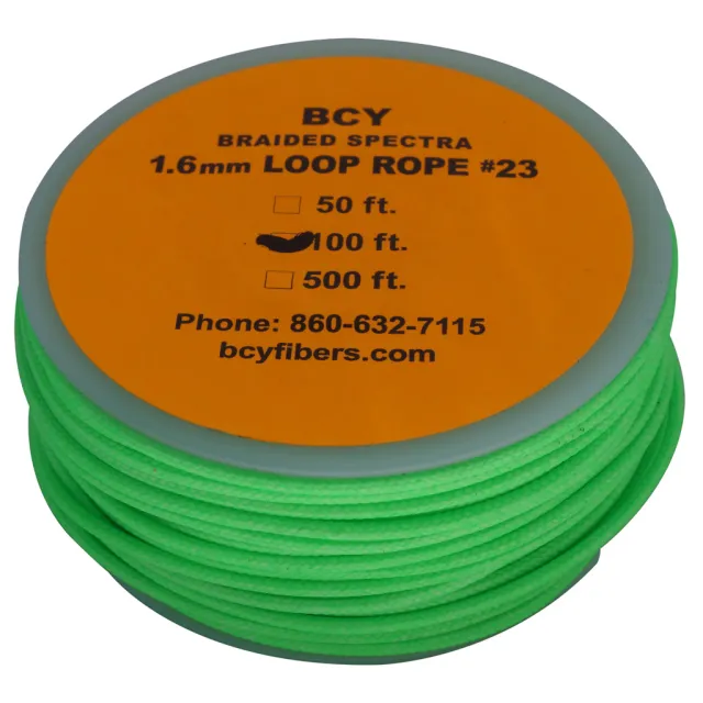 Buy BCY 23 D-Loop Material Neon Green 100 ft. online