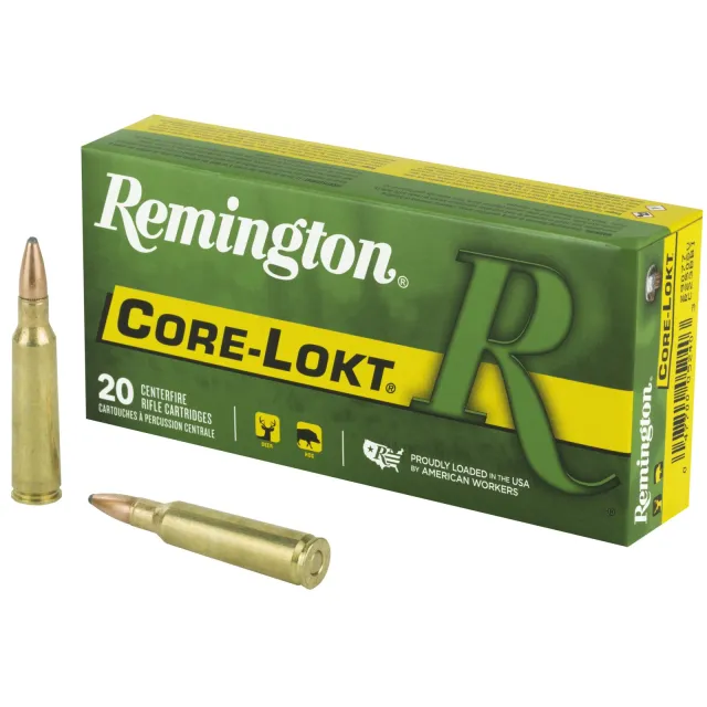 Remington Core-Lokt 250 Sav. 100 gr. PSP Ammo 20 rd. - Remington Arms Company, LLC - 250 Sav