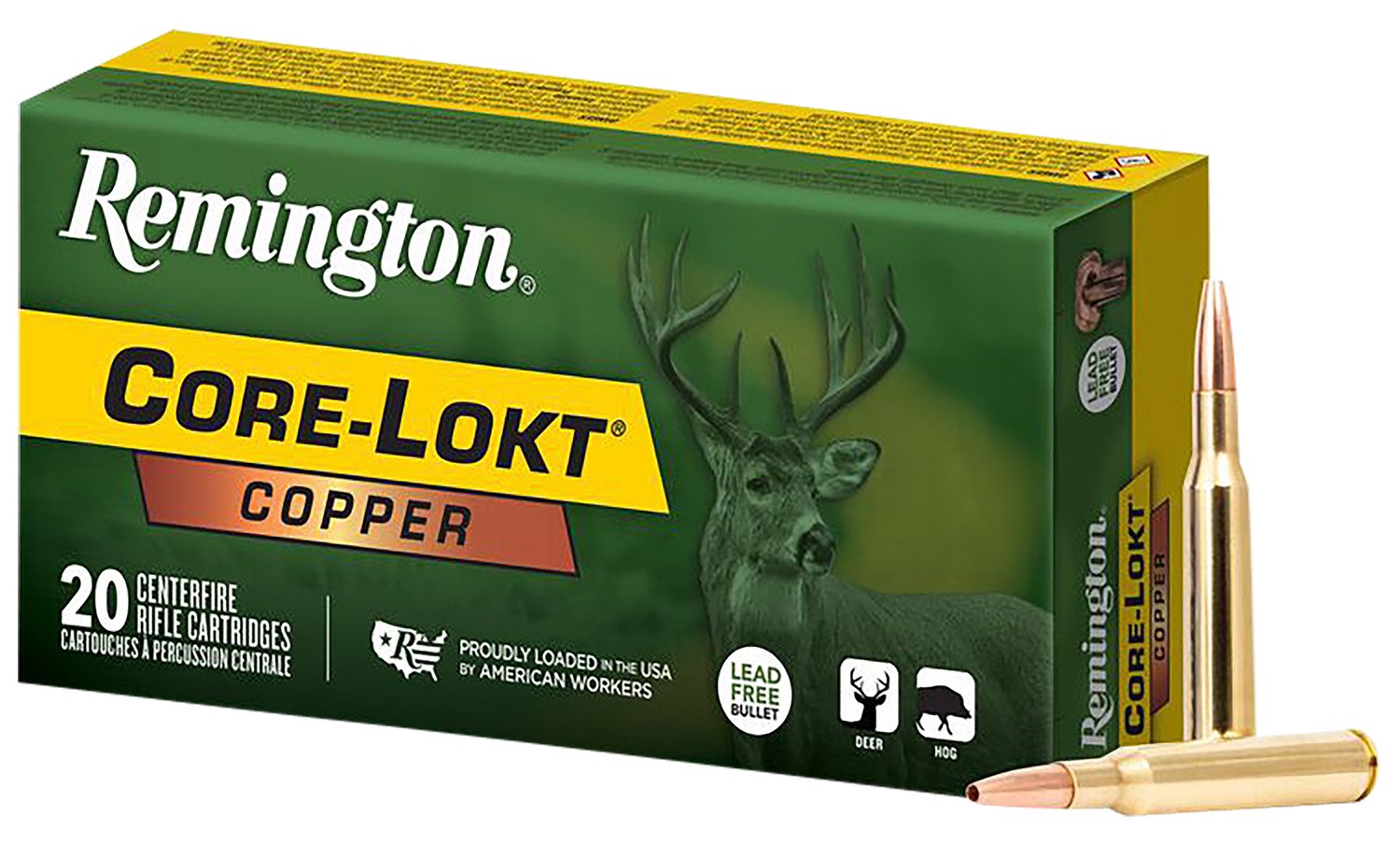 Remington Core-Lokt Copper 243 Win 85 Grain 20rd Rifle Ammo (R27856) - Remington Arms Company, LLC - 243 Win