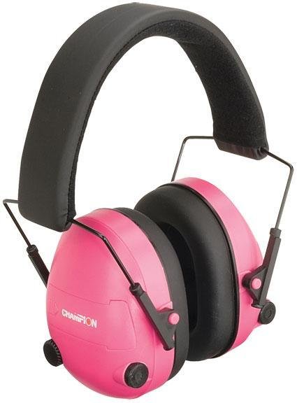 Buy Champion Targets 40975 Electronic Ear Muffs 25 dB Pink Black Adjustable online