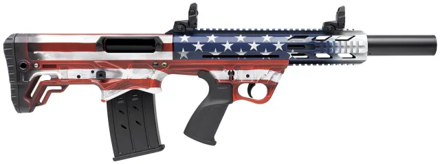 Gforce Arms GFY1USA GFY-1 12 Gauge Bullpup Shotgun, 18.5" Threaded Barrel, Aluminum Body, USA Flag Cerakote Finish - GForce Arms - 12 Gauge