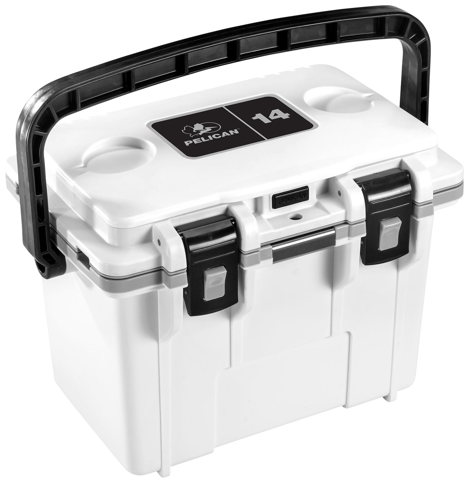 PELICAN IM 14 QT Injection Molded White/Gray Made in USA - PELICAN - 14 QT