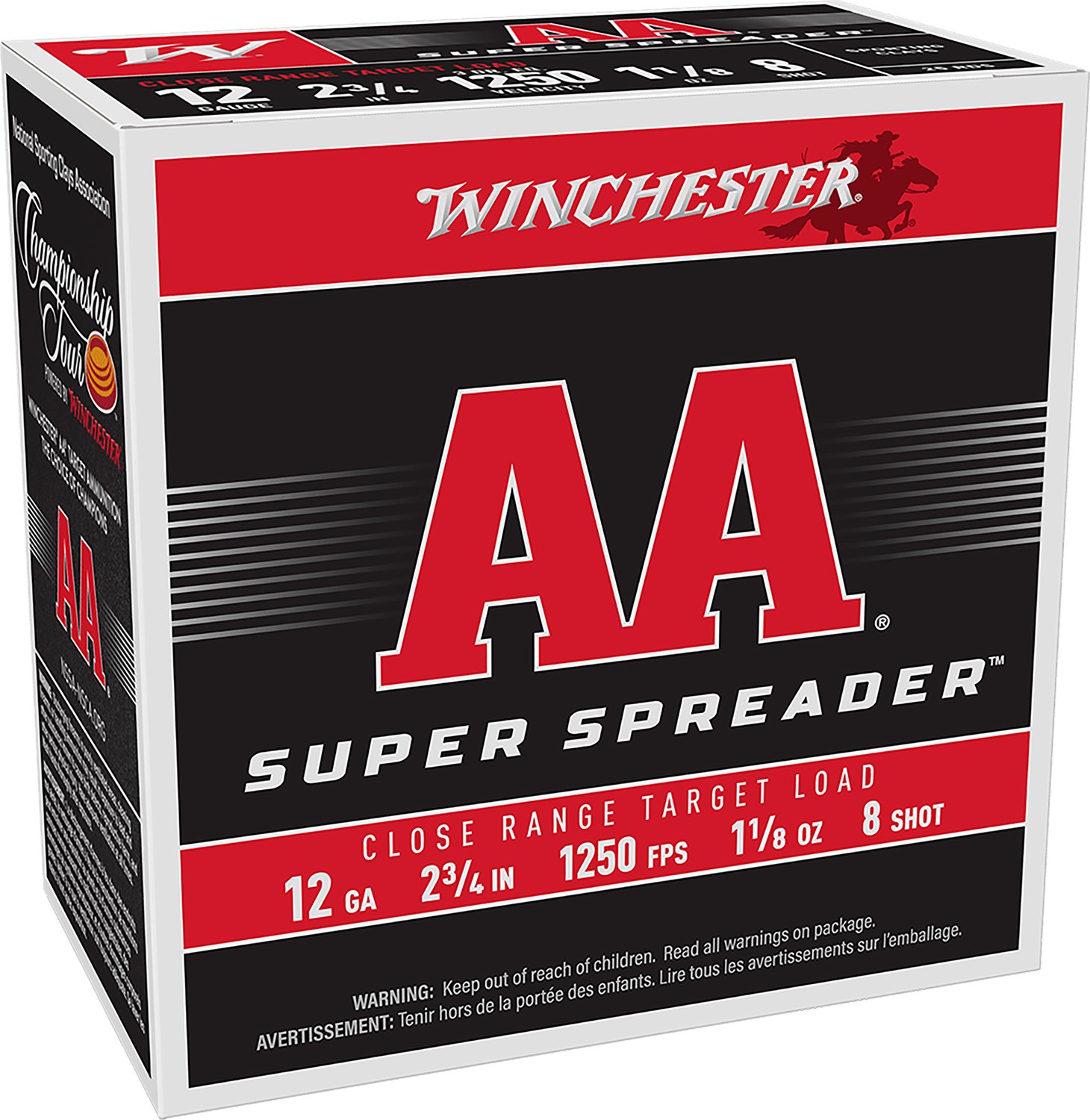 Winchester Light Target 12ga 2-3/4 1-1/8oz 1250 fps 25/ct - Winchester - 12 GAUGE