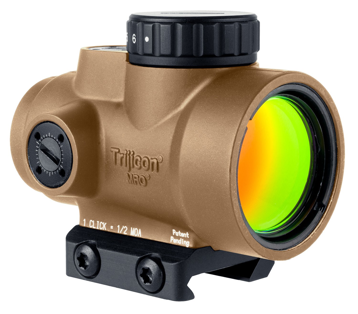 Trijicon MRO SD Coyote Brown 1x25mm 2 MOA Red Dot Low Mount - Trijicon - 25MM