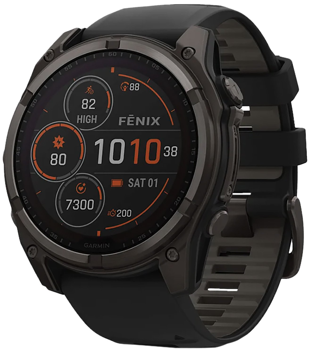Garmin 010-02907-10 Fenix 8 Solar 51mm Gray/Gray Watch - GARAYSAR