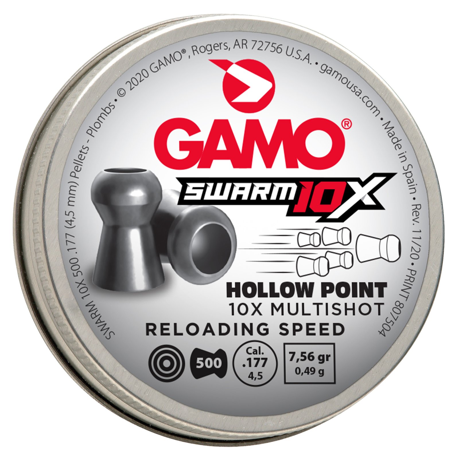 Buy Gamo Swarm 10X HP Pellets .177 500 ct. online