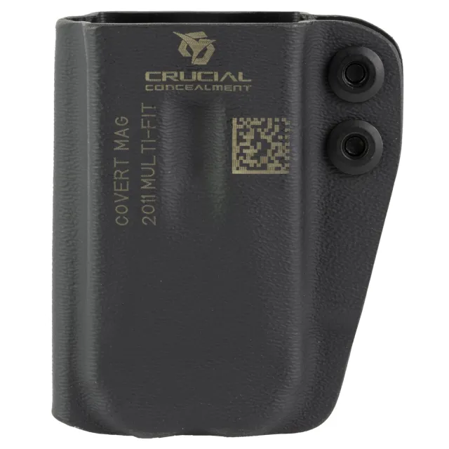 Crucial Concealment 1262 Covert Mag Pouch IWB Kydex Ambidextrous Black - Crucial Concealment