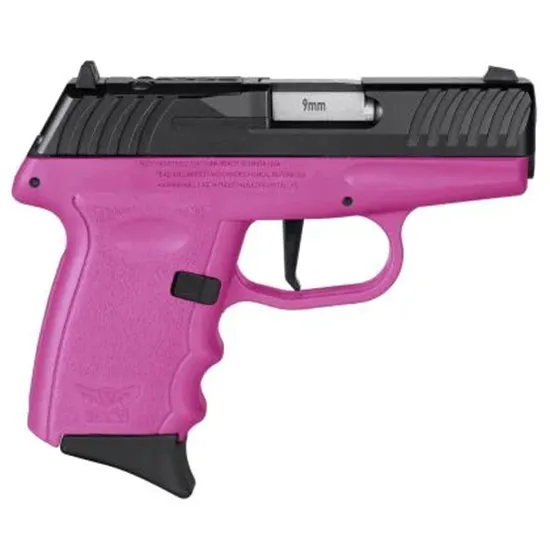 SCCY DVG-1 RDR 9MM Pink Polymer Black Nitride 3.1"