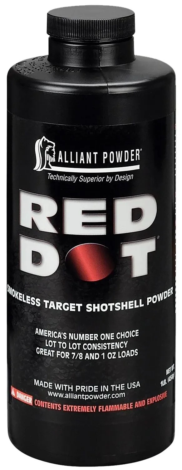 Alliant Red Dot Smokeless Powder 1 lb - Ideal for Target Loads, 50% Cleaner