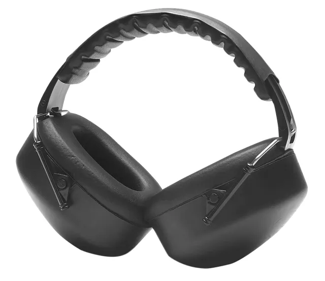 PRYA PM30 Fold-Away Ear Muffs 27dB Noise Reduction Black - PRYA