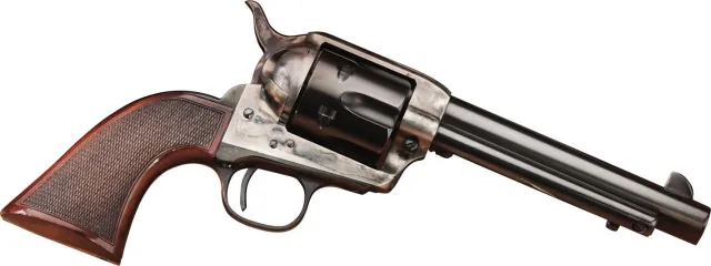 Taylors & Company 556202DE Smoke Wagon 45 Colt 5.5" Revolver Blued Finish - TAY - .45 Colt