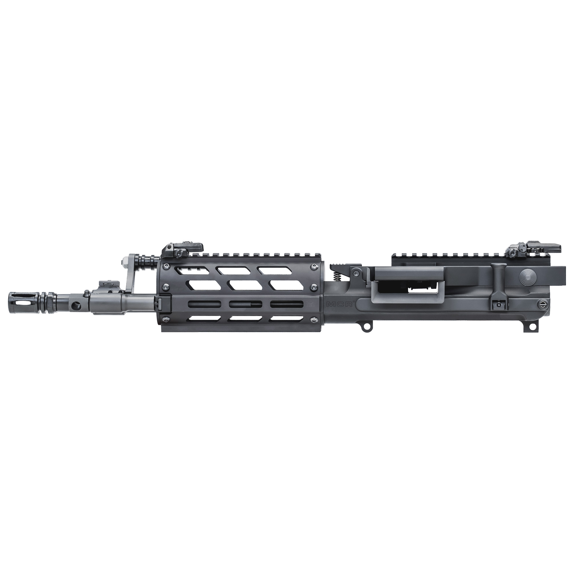 FightLite MCR060MS MCR Dual Feed Upper, 12.5" Barrel, 5.56 NATO, Black - FightLite Industries - 5.56x45mm NATO