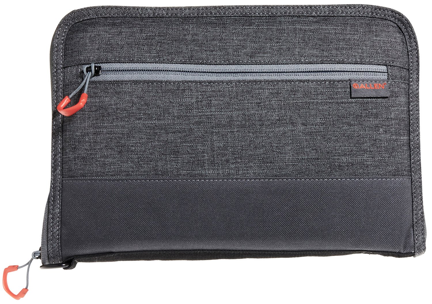 Allen Auto-Fit 2.0 Deluxe Handgun Case 11" Heather Gray and Red - Allen Company
