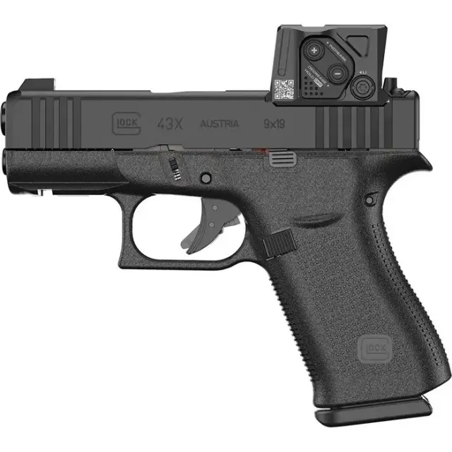 GLOCK UX4350B01FRMOS8A4 G43X MOS 9mm 3.39" Gas Nitride Semi-Auto Pistol