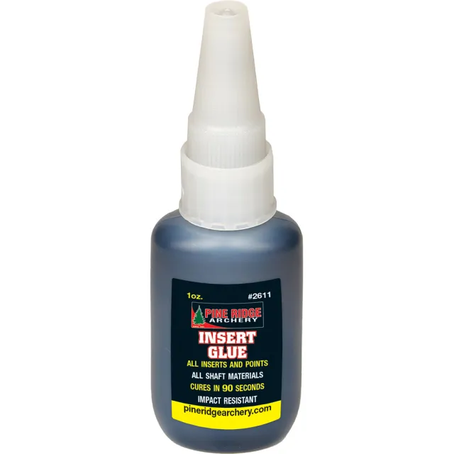 Buy Pine Ridge Insert Glue 1 oz. Model 2611 - Black, Perfect for All Inserts, 90 Second Drying Time, Impact Resistant online