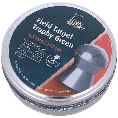 H&N Field Target Trophy Green .177 cal. lead-free- per 300 - Hatsan - .177
