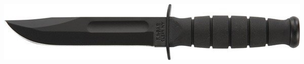 KA-BAR 1258 Short Knife 5.25" Straight Edge with Plastic Sheath - Ka-Bar