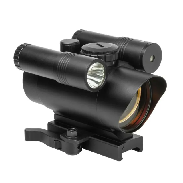 NcSTAR VDFLGQ142 Red Dot Optics Green Laser Flashlight 42mm 3MOA Black - NcSTAR for sale at Bang-Bang Tactical