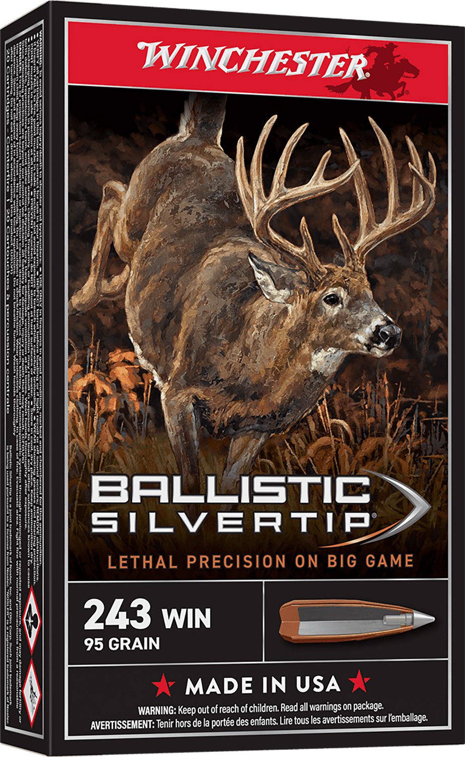 Winchester SBST243 243 Winchester 55 Grain Polymer Tip 20 Rounds - Winchester - 243 Win