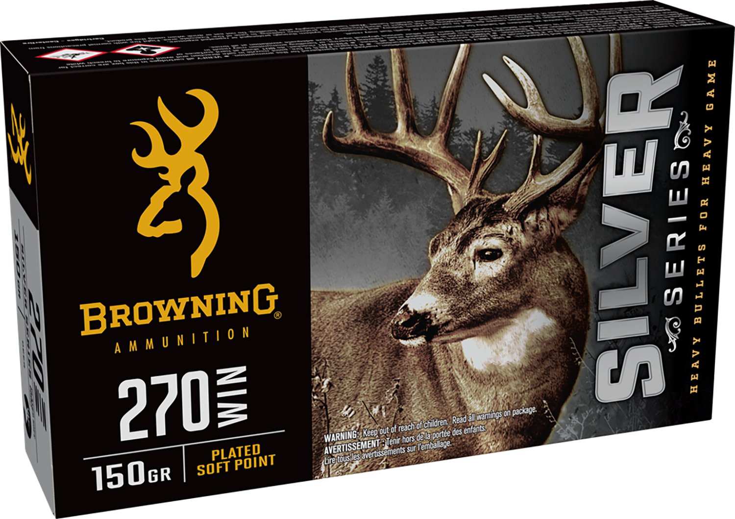 Browning Silver .270 Win Ammo 20 Rounds 150gr PSP - Winchester - 270 Win