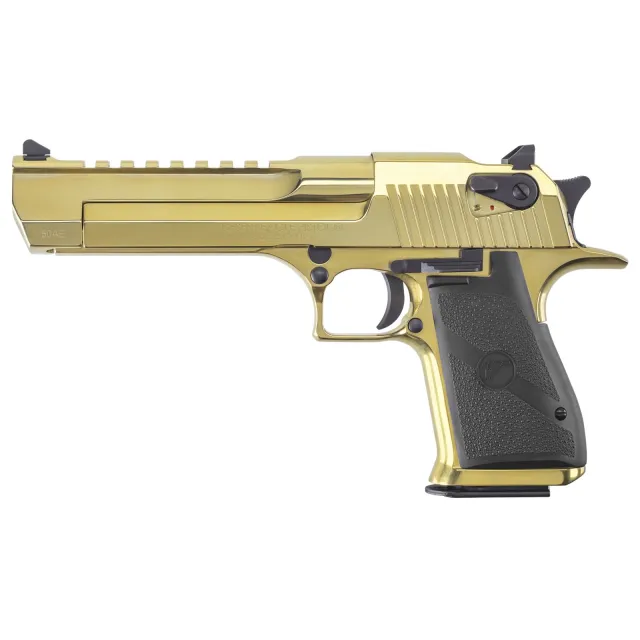 MAGNUM RESEARCH DESERT EAGLE PISTOL 50AE 7+1 6 Chrome Lined Barrel Gold Zirconium Nitride