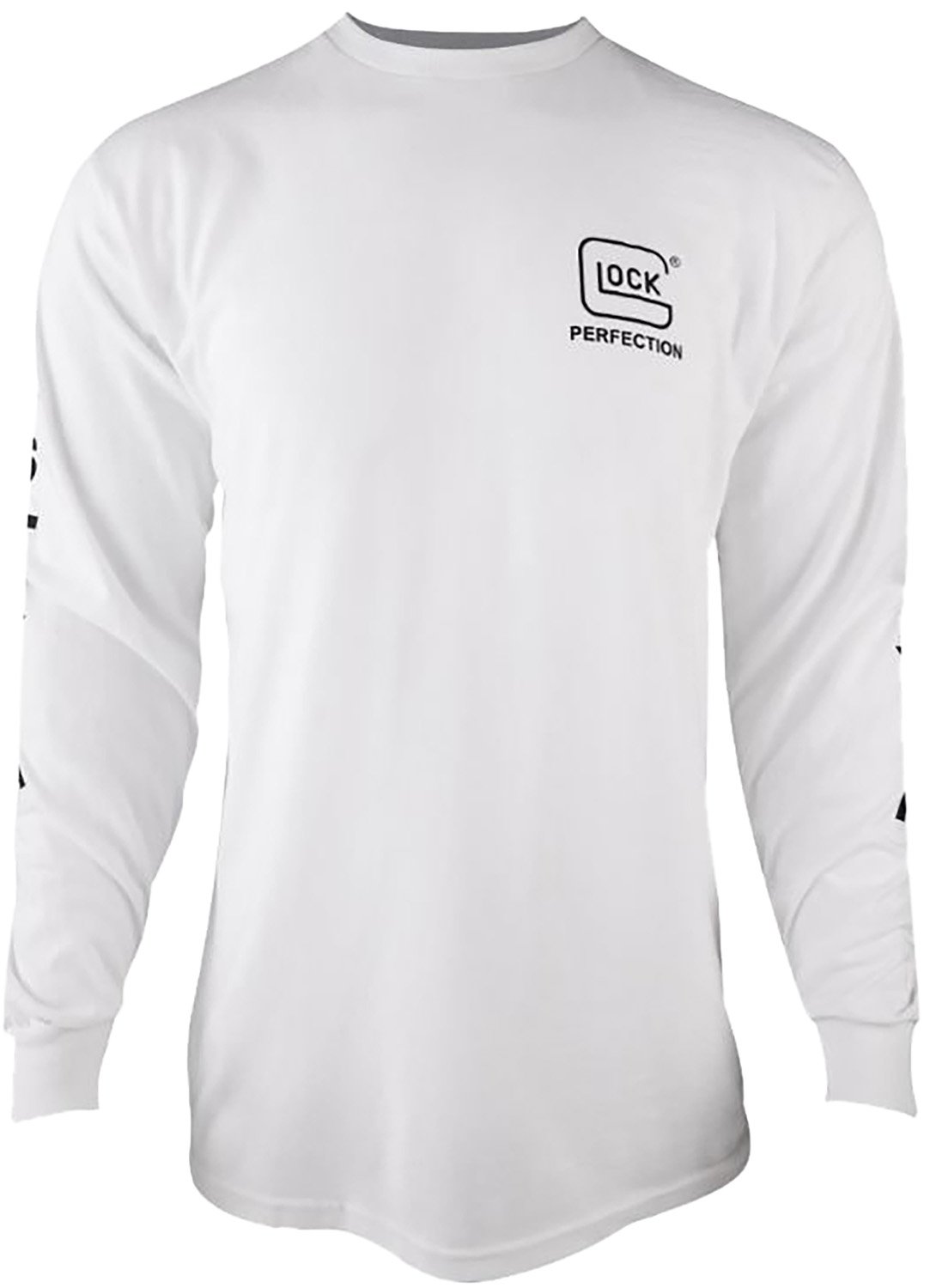 Buy Glock AP96097 Perfection Long Sleeve Tee White 3XL Pre-Shrunk Cotton online