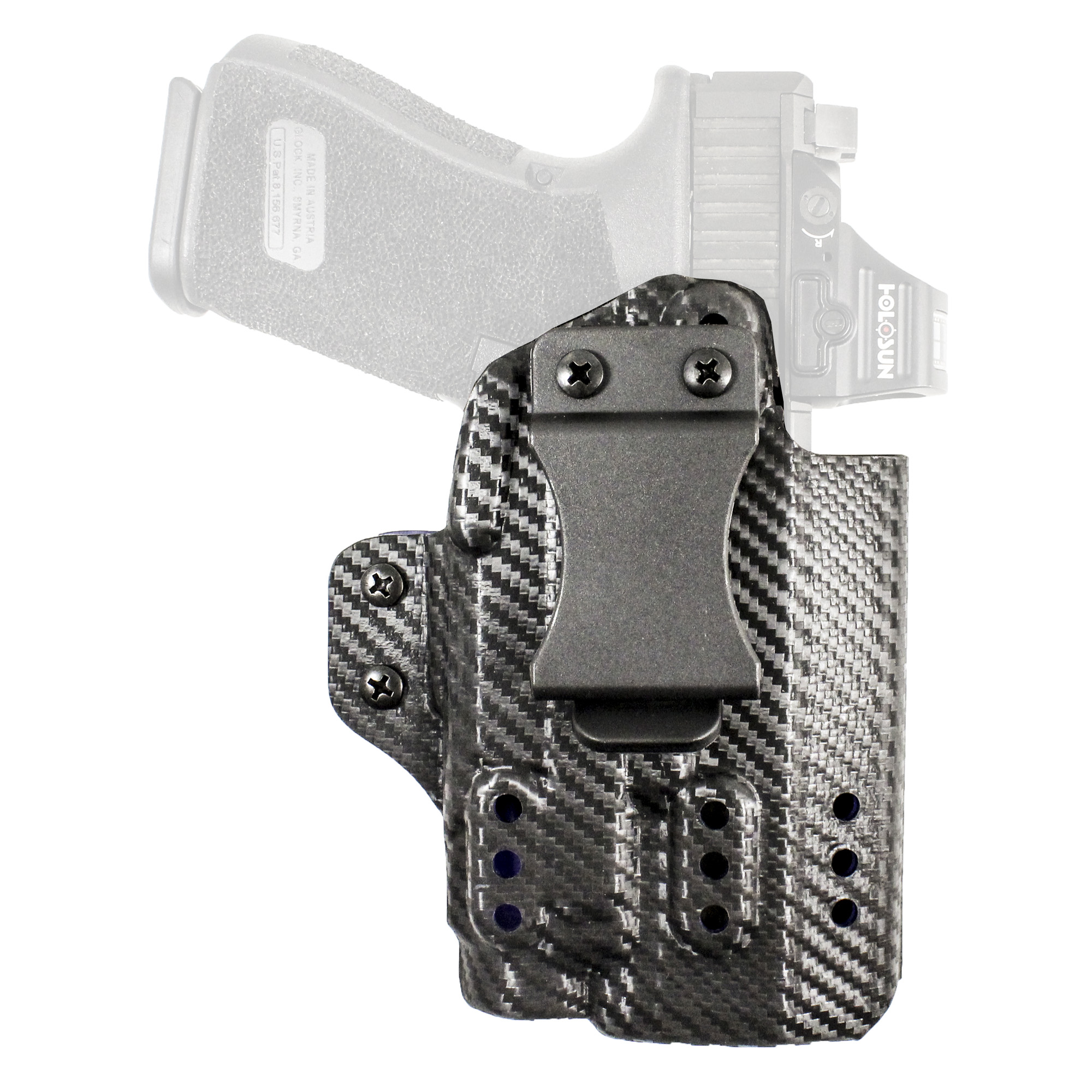 Buy DeSantis 213KA6VZ0 Persuader IWB Holster, Kydex, Carbon Fiber, Right Hand online